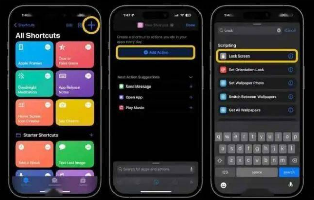 赣州苹果14锁屏维修店分享iPhone14升级iOS16.4后如何创建锁屏快捷方式 