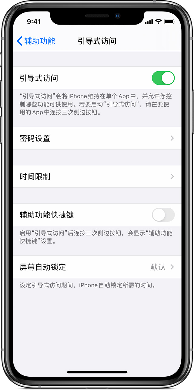 赣州苹果手机维修分享如何在 iPhone 上退出引导式访问 