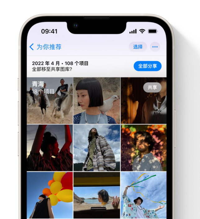 赣州苹果维修网点分享在 iPhone 上使用共享图库 