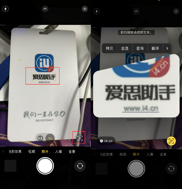 赣州苹果手机维修分享升级iOS 16后如何通过相机翻译文本 