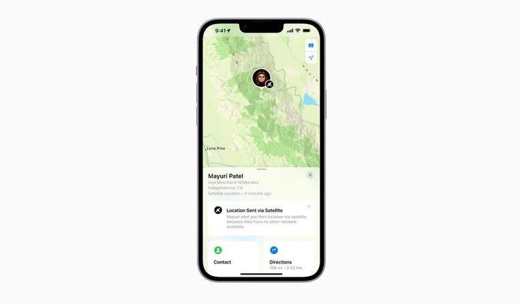 赣州苹果14维修分享iPhone14系列中 FindMy功能通过卫星分享位置方法教程 