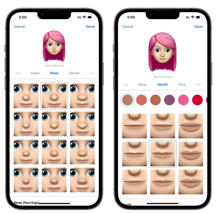 赣州苹果手机维修分享​iOS 16中的拟我表情有了哪些变化和升级 